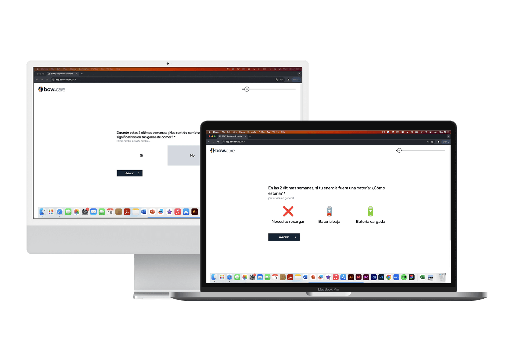 Plataforma Bow.care - Vista principal